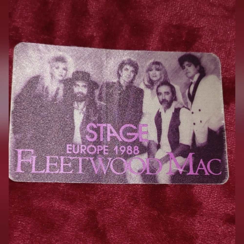 Fleetwood Mac Europe 1988 Stage Pass